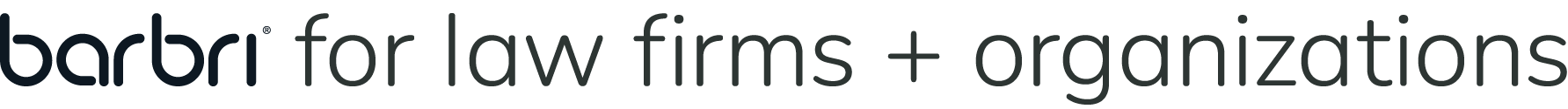 Barbri for law firms + organizations Barbri for law firms + organizations